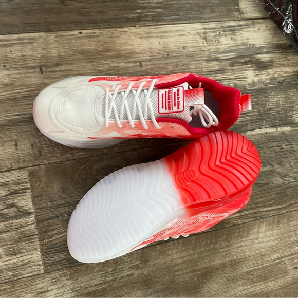 Men’s Red and White Sneakers.Breathable and Fashionable. Size 8.5-9 Asian 42 NIP - Picture 7 of 8